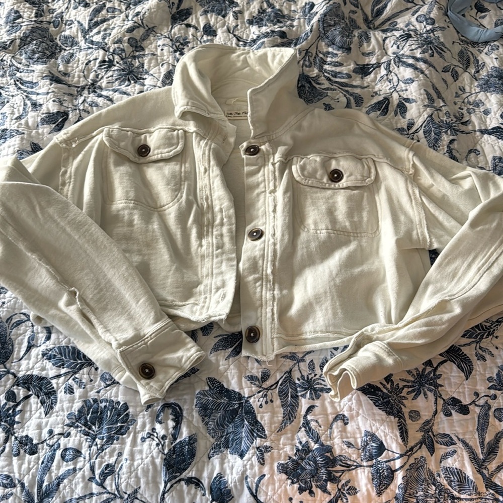 Free people sweatshirt jacket